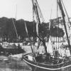 LANNMAR  1890un-lougre-de-cabotage embossé-au-milieu-du Léguer