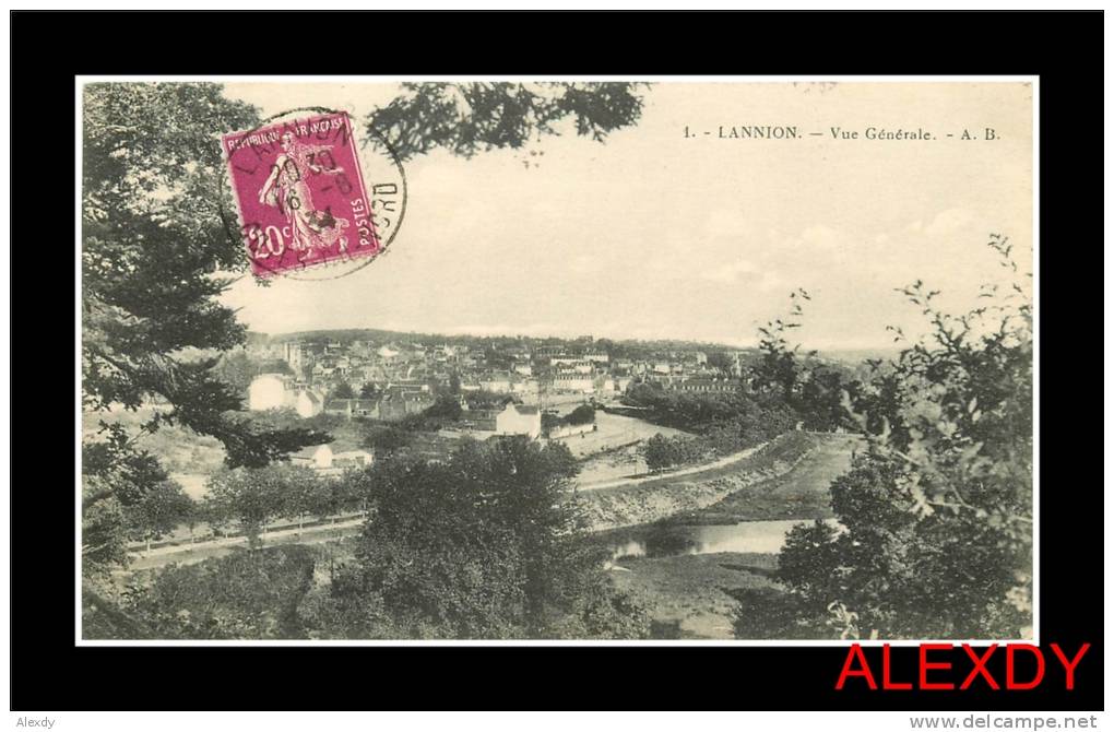 LANNMAR Le Leguer zone humide oblitération 1934