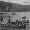 LANNYAUDETPORTSARDINERIE18 LES CANOTS MOUILLE SUR PIEUX GOELETTE2